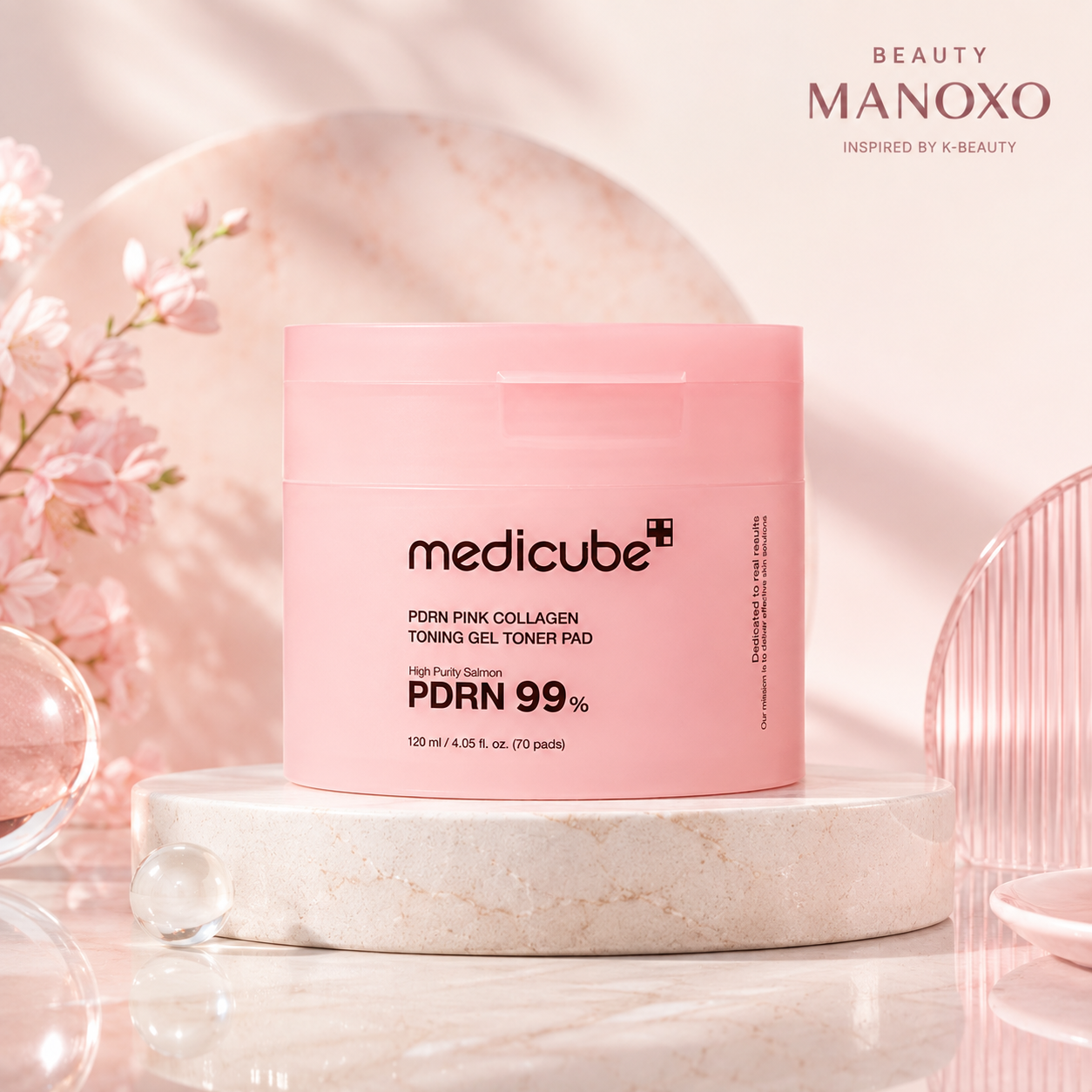 Medicube PDRN Pink Collagen Toning Gel Toner Pad 70pads